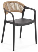 Scaun de bucătărie Auryn, maro / negru