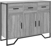 vidaXL Dulap, gri sonoma, 97x32,5x74,5 cm, lemn prelucrat
