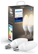 SET 2x LED Bec dimmabil Philips Hue WHITE E14/5,5W/230V 2700K