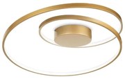 Plafonieră LED dimabilă Ideal Lux OZ LED/48W/230V d. 60 cm CRI 90 auriu