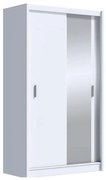 Dulap cu oglindă SABRINA 150x215 cm alb