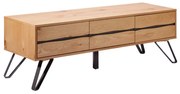 Comoda TV design industrial LIVING EDGE 160cm, stejar salbatic