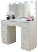 JAKS Măsuță de toaletă hollywood Deluxe cu iluminare LED albă