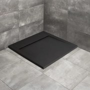 Cadita dus compozit patrata Radaway Teos C 80x80 cm negru