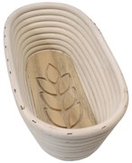 Coșuleț Home Elements oval cu bază din lemn Spic26 x 13 x 9 cm