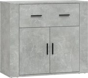 vidaXL Dulap, gri beton, 80x33x70 cm, lemn prelucrat