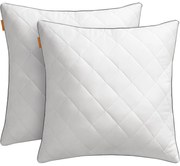 SONGMICS HOME Set de 2 perne de pat, utilizare iarnă-vară, 60 x 60 cm, alb