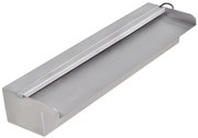 vidaXL Fântână piscină dreptunghiulară LED-uri 45 cm oțel inoxidabil