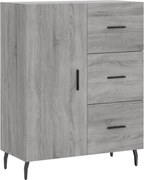 vidaXL Servantă, gri sonoma, 69,5x34x90 cm, lemn compozit