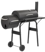 Grătar de grădină cu cărbune și afumătoare