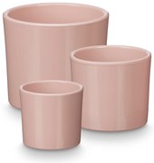 Ghivece ceramice, 3 buc, Ø 14, 17, 22 cm