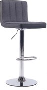 Scaun bar, gri/negru, HILDA