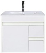 Mobilier de baie Luna 60 inferior cu lavoar alb