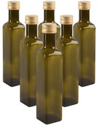 Set borcane din sticlă Orion Ulei, cu capac, 0,5 l, 6 buc.