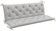 Outsunny Pernă de bancă pentru 3 persoane 150x98x8 cm, Bankpolster für Gartenmöbel Hollywoodschaukel, Gri deschis | Aosom Romania