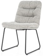 Scaun tapitat Danica gri deschis