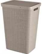 Curver Coș pentru rufe murdare Jute 58 l, taupe