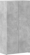 vidaXL Fișet, gri beton, 60x32x115 cm, lemn prelucrat
