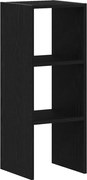 vidaXL Bibliotecă stivuabilă din stejar negru din lemn prelucrat