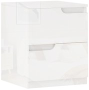 HOMCOM Nattduksbord, masă de sufragerie cu sertare, plac de pal, elegant, Alb | Aosom Romania