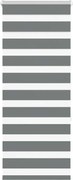 vidaXL Jaluzea tip zebra gri închis lățime țesătură 50,9 cm poliester