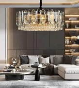 Candelabru Cristal, Elisa, 50cm Gold