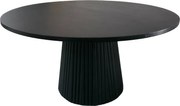 Masuta Cafea Rotunda Collin Lemn De Acacia Diametru 80 Cm Neagra