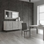 COMODA STATUARIO PICIOR METALIC - GRI CIMENT