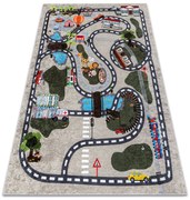 JUNIOR 51803.804 covor lavabil Oraș, străzi pentru copii anti-alunecare bej - SECUNDAR-COTATI PRODUSUL