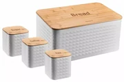 Set cutii pentru paine si alimente alb Klausberg KB7483