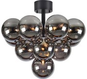 Markslöjd 108845 - Lustră aplicată MERLOT 13xG9/18W/230V Ø 56 cm negru/fumuriu