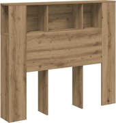 vidaXL Tăblie pat dulap stejar artizanal 120x19x104,5cm lemn prelucrat