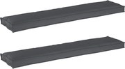 vidaXL Set de perne pentru palet 2 pcs Antracit 180 x 40 x 8 cm