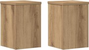 vidaXL Suporturi de plante, 2 buc., stejar artizanal, 20x20x30cm, lemn