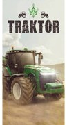 Prosop Tractor green, 70 x 140 cm