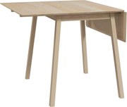 HOMCOM Masă Pliantă cu 2 Clapete, Masă pentru 2-4 Persoane din Lemn de Pin, 110x86x76 cm, Lemn Natural | Aosom Romania