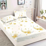 Huse de pat, 3 Piese, Finet cu elastic 180x200