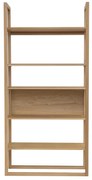 Bibliotecă în culoare naturală cu aspect de lemn de stejar 90x185 cm Newest – Woodman