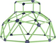 AIYAPLAY Cupolă de Cățărat pentru Copii 3-8 Ani, pentru Interior și Exterior, cu Margini Netede, din Plastic, 182,5x182,5x119 cm, Verde și Violet | Aosom Romania