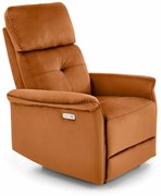 Fotoliu recliner Semir velvet cinnamon H108 cm