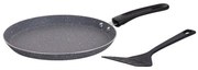 Placă de clătite cu spatulă Oliver Voltz OV51322H24S, 24cm, finisaj marmură, inducție, gri