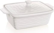 BANQUET Formă dreptunghiulară de copt cu capac CULINARIA White 28 x 18 cm