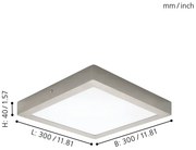 Eglo 94528 - Plafonieră LED FUEVA 1 LED/22W/230V