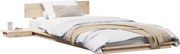 vidaXL Cadru de pat Maro 100 x 200 cm lemn