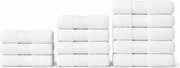 Set 12 Prosoape 100% Bumbac – Ușoare & Absorbante, Ideale pentru Uz Zilnic