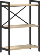 vidaXL Raft pentru cărți Stejar Sonoma 60 x 30 x 85 cm Lemn compozit