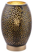 Veioza metalica design decorativ NARRI auriu/negru 24002S GL