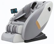 Fotoliu de Masaj TROIAN, cu Incalzire, AI Voice, Tableta touch screen, Bluetooth, Display, Zero Gravity, 2 Boxe, Moduri Automate, PU