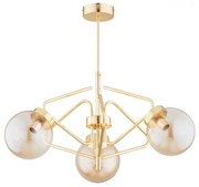 Lustră pe tijă BARSUM 3xE14/10W/230V auriu