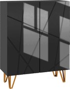 HOMCOM Dulap Îngust pentru Pantofi, Dulap Subțire pentru Depozitarea a 15-20 de Pantofi, 95x72x31.5 cm, Negru | Aosom Romania